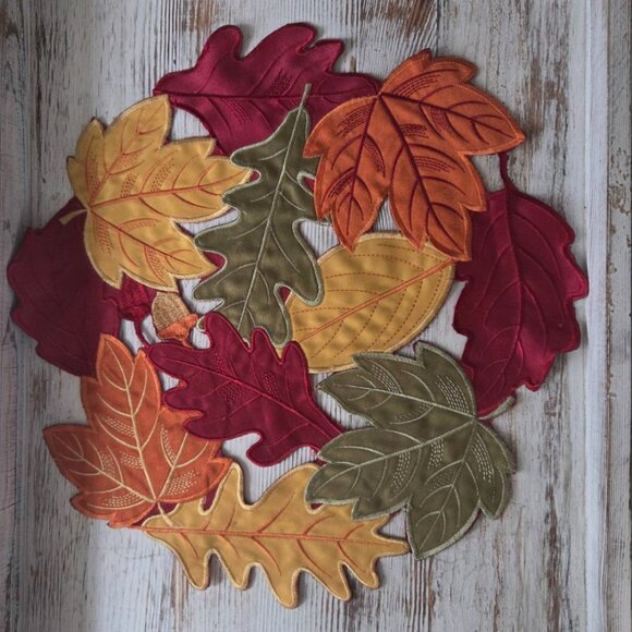 Beautiful Fabric Fall Placemats - Set of 4 - Picture 5 of 5